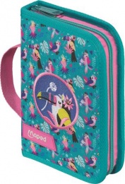 Tolltartó, töltött, klapnis, cipzáras, MAPED, trópusi